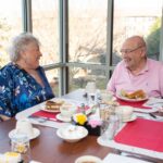 Residents enjoy a meal at Paul's Run.