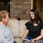 staff with resident