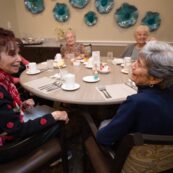 pauls run residents sharing a meal