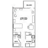 Aspen studio apartment in a senior living community. This is a clickable thumbnail to view the full image