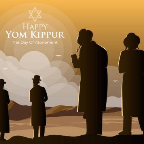 Depiction of four Rabbis standing in a desert.