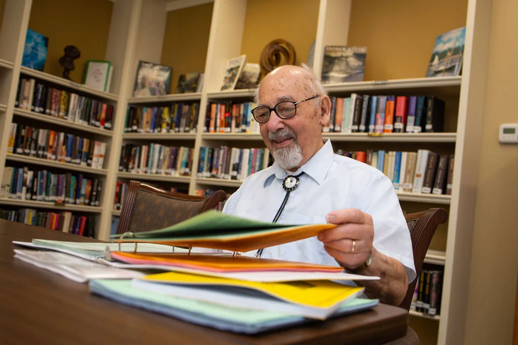 Resident enjoys time in the Paul's Run library